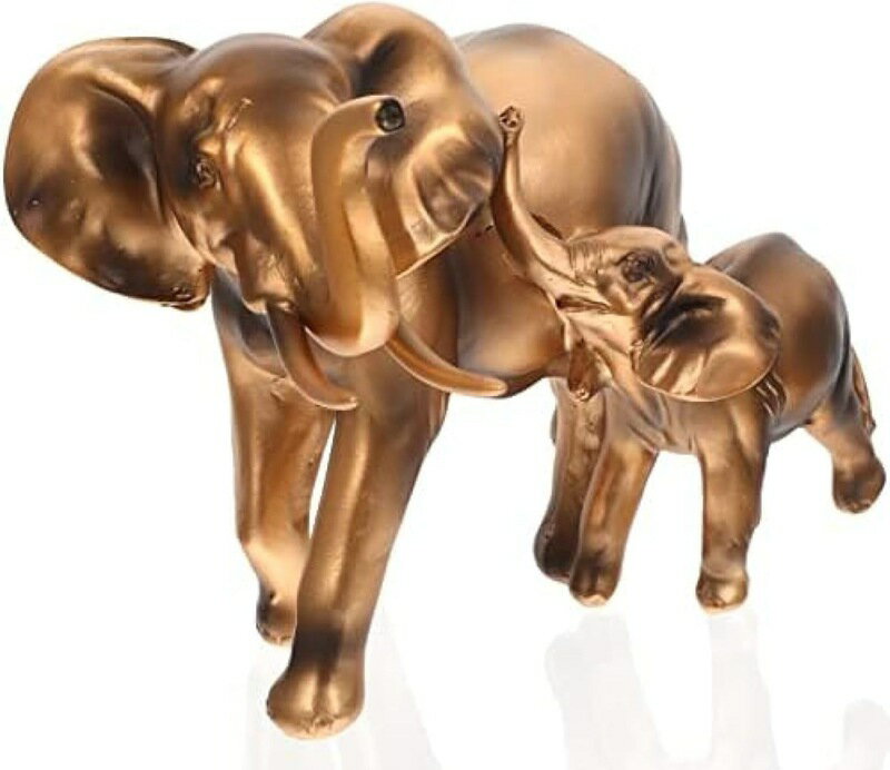 象 家族 置物 母と赤ちゃん 象 像 樹脂 富運 集まる 風水 彫刻 ホーム オフィス 装飾 置物 ビジネス ギフト