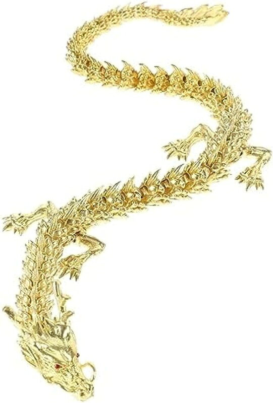 中国風水ドラゴン手作り真鍮ドラゴン像年のドラゴン彫刻金色富ドラゴン置物干支ドラゴン家庭用お守り置..