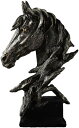 馬の頭 馬像の置物 北欧風 部屋飾り インテリア 樹脂製 アニマルヘッド リアル 動物 おしゃれ 誕生日 記念日 お祝い プレゼント ギフト 母の日 敬老の日 クリスマス 女性 男性 ブラック 贈り物