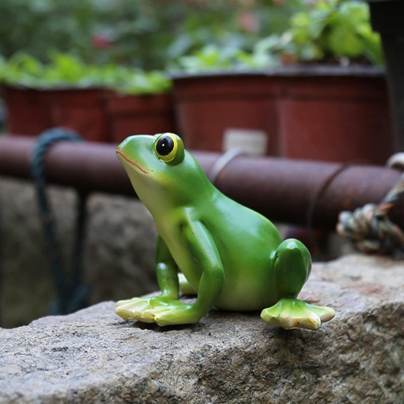 ガーデンオブジェ オーナメント オブジェ カエル置物可愛い カエル F カエルの置物 置物 置き物 ミニ 癒し インテリア 北欧 大きいサイズ 庭に置く動物の置物 トイレ飾り物 玄関 花台 可愛い雑