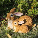 ウサギ 置物 ガーデニング置物 タイプ 大型 園芸装飾 樹脂材質 アニマルオブジェ ガーデンオブジェ 兎 置き物 おしゃれ 兎のインテリア 雑貨 動物 マスコッ...