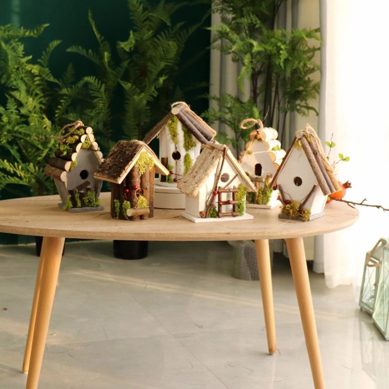 北欧 雑貨 置き物 巣箱 ゆらゆら 手作り木製彫刻 バード 地中海 小鳥 アンティーク家の装飾 庭の装飾 木製 誕生日 結婚式の贈り物 北欧風 F 置物 玄関先 庭 鳥の彫刻 タイプ6 プレゼント か