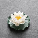 置物 本物そっくり ハンドメイド えんぎものの置物 お香立て 線香立て 香炉 F 蓮の花 陶器 インテリア仏壇用品 手作り 芸術品 茶道用品 タイプ3 オシャレ 癒しグッズ 花のインテリア 花の置物