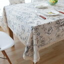 レトロ 小さな花 デスククロス テーブルクロス テーブルカバー ピクニック 布 60*60cm*2 長方形 テーブルマット コーヒーテーブルマット の縁取り インテリア ベージュ 食卓飾り レジャーシ