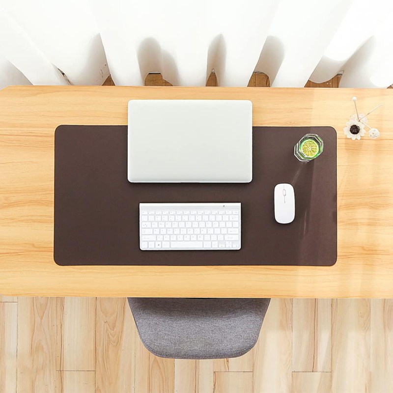 マウスパッド ゲーミング オフィス用品 コーヒー PUレザー デスクマット 撥水 リバーシブル 大型 マウ..