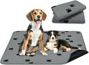 ペットマット 犬 洗える ペットシーツ 2枚セット おしっこマット 猫 犬 おしっこパッド トイレシート グレー 防水 滑り止め 92*105cm 漏れ防止 速乾 超吸収 下敷き ペット用 介護 多(4)