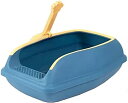 猫用トイレ本体 オープン子猫用トイレ ペット用トイレシャベル付き 半閉鎖型猫用トイレ ハイサイド付き 猫用トイレ