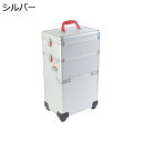 プロ用メイクボックス キャスター付き キャリーボックス 業務用 大容量 鍵付き 化粧品収納ケース アルミ 仕切り付き お手入れも簡単 メイク収納 化粧道具入れ ヘアメイク 美容師 出張 旅行用 おしゃれ