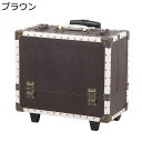 キャリーバッグ 大容量 コスメボックス キャスター付き レザー トロリーケース 業務用 仕切り付き レトロ 救急箱 メイク ヘアメイク 防水 安定 ビューティーケース 出張 旅行用 ファッション