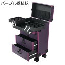キャスター付き トロリー キャスター付き化粧ケース メイクボックス プロ 大容量 化粧品収納ケース 仕切り 取外し可 宝石箱 メイクアップローリングケース 美容師 トラベル 旅行 防水 安定 贈り物