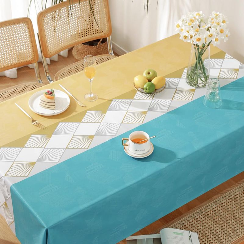 テーブルカバー 北欧 テーブルクロス 撥水 チェック柄 矩形 矩形テーブルクロス 田園風 防水 アンティーク 80*120cm素材 食事テーブルクロス ポリエステル素材 速乾 防油 耐熱 食卓カバー
