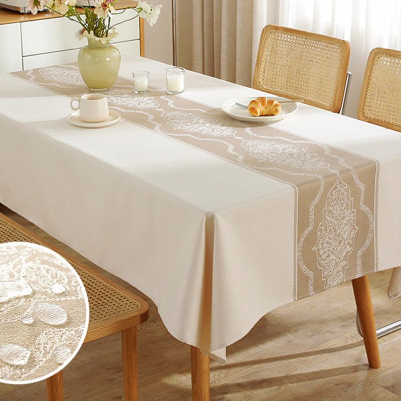 和風 リネン製 テーブルクロス 08 テーブルマット 北欧 140*140cm 防水 北欧風 テーブルカバー 矩形 装飾 田園風 耐熱 ずれにくい 食卓カバー 無地 綿麻 おしゃれ 家庭 ホテル レ