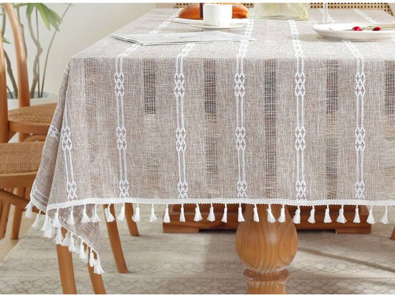 テーブルクロス 食卓マット 防水 無地 リネンテーブルカバー 丸洗い可 円形 長方形テーブルカバー 長方形テーブルクロス コットン生地 キッチン用 60*60 長方形 お手入れ簡単 速乾 多用途 装