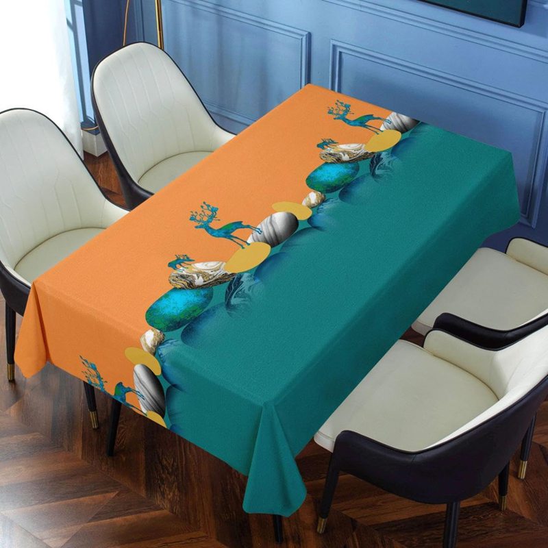 テーブルクロス ?布 食卓カバー製 花柄 和柄 テーブルカバー 通気 テーブルくろす キッチン用品 50x50cm デスクマット テーブルマット マット 14 防水 防汚 耐久性 矩形 おしゃれ 拭