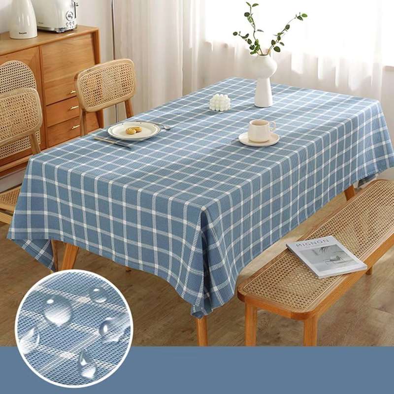 テーブルクロス ビニール 撥水 おしゃれ テーブルクロス テーブルカバー 格子柄 北欧 長机用 防水 防油..