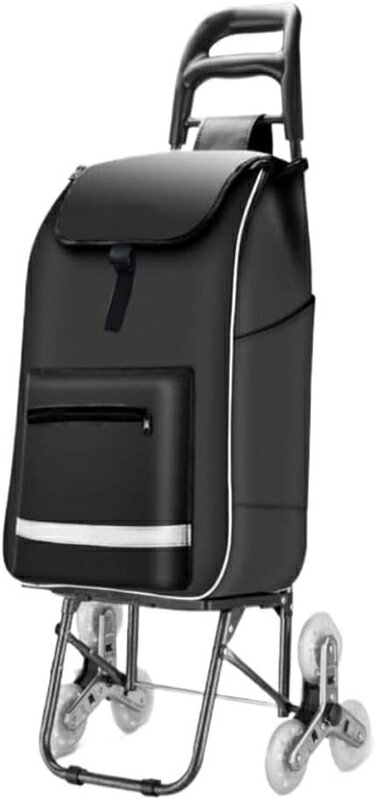 買い物カート ショッピングカート ショッピングキャリー 折りたたみ式ショッピングトロリー 6輪 階段登りトロリー バッグ取り外し可能 ショッピングカート 旅行 ピクニック キャンプ用 買物カート 買い