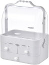 防塵 メイクボックス 化粧品収納ボックス 化粧ぼっくす F コスメ収納 化粧品ケース 収納ケース コスメボックス 防水 大容量 蓋付き 化粧品ボックス 引き出し...
