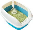 猫用トイレ 半密閉式 猫用トイレ本体 38*50*23cm 大きい スコップ付き 子猫、小柄な猫用 防止 砂の飛び散り防止 組み立て不要 耐久性 漏れ防止 臭わない 清潔トイレ 大きい 全年齢猫用 水(4)