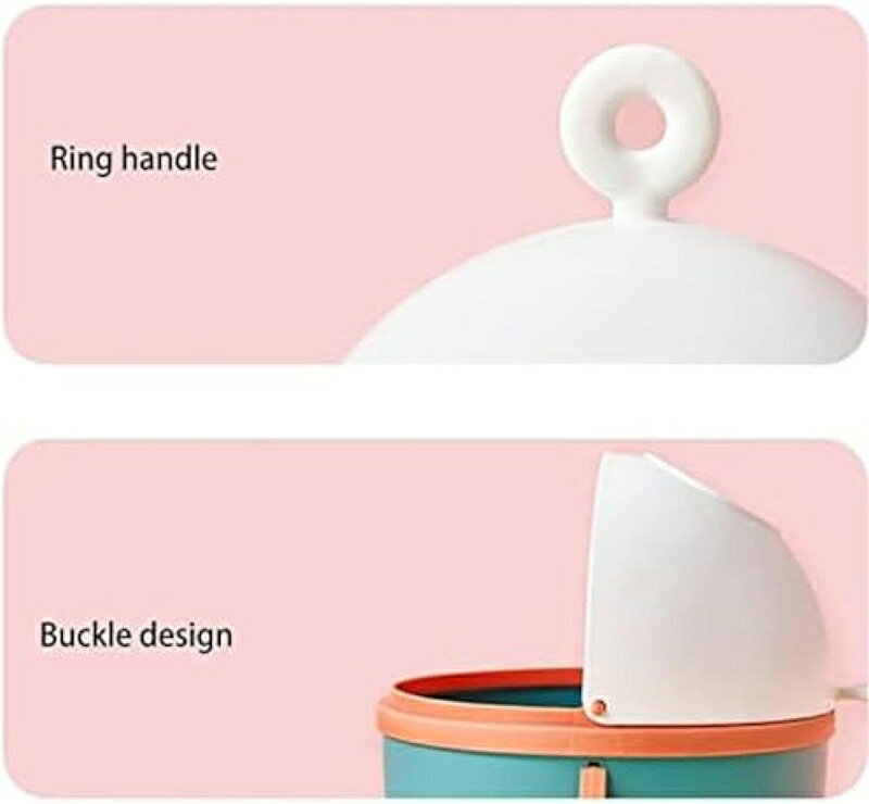 parte1のゴミ箱 寝室用ゴミ箱 ミニデスクトップ ゴミ箱 漫画 可愛い 蓋 デスクトップ 廃棄物 ゴミ箱 バスケット｜アングル2