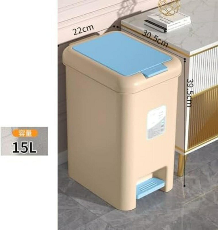 parte1のゴミ箱 ペダル ペダル式 観音開き 両開きペール フタ付き キャスター付き 軽量 国産 シンプル 省スペース キッチン 台所 ゴミ袋ストッパー おしゃれ おしゃれ 北欧 分別 一人暮らし お洒落 カウ｜アングル3