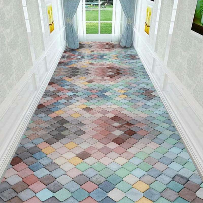 ラグ カーペット 200*300cm 廊下マット 洗える 滑り止め ラグマット ロングマット 長方形 おしゃれ キ..