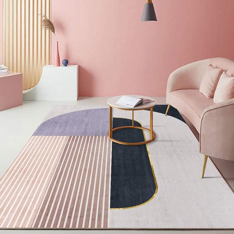 ラグ 洗える ラグマット じゅうたん 北欧 夏用ラグマットヨガ ダンス 雰囲気 シャギーラグ 寝室 幾何学..