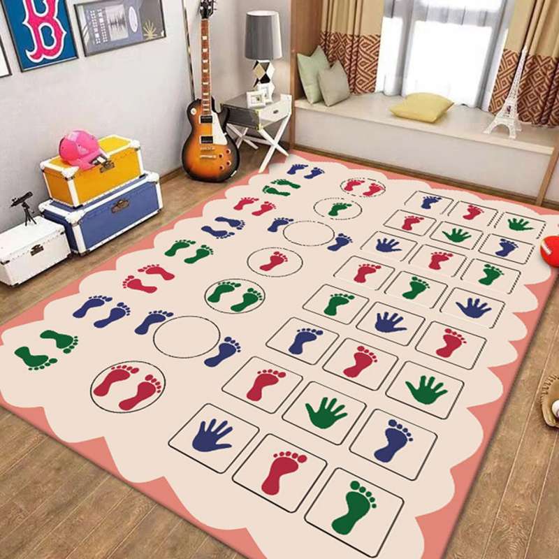 キッズラグ 低反発 長方形 道路 100*160cm プレイマット 教育用 ロードマップ 知育マット キッズ 遊び..