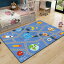 赤ちゃん ベビー 120*180 プレイマット 遊びマット 道路 教育玩具 カラー 早期教育 大判 子供用 抗菌 ..