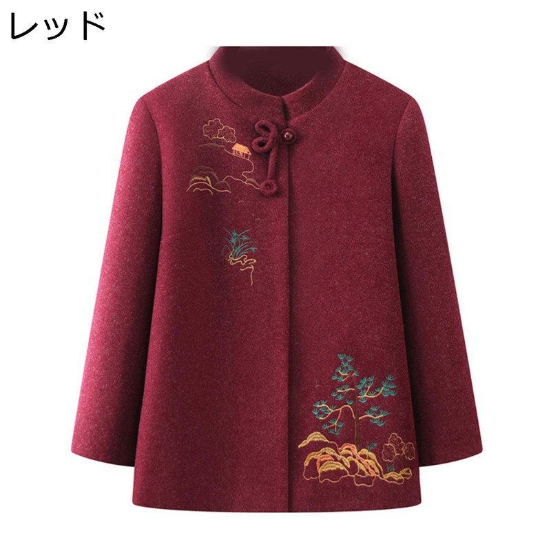 春秋着 おばあちゃんのコート シニアアウターレディース コート 高齢者 婦人服 ジャケット 着回し力 ポケットあり お年寄りの服 50-70代 母の日ギフト お...