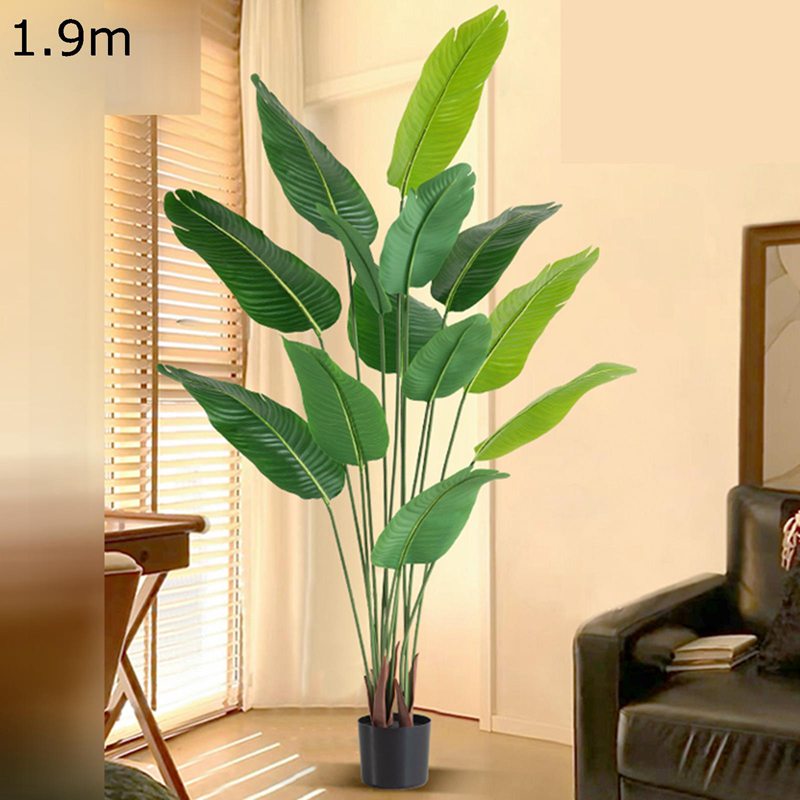 楽天市場】COSTWAY 人工 観葉植物 フェイク 高さ165cm バナナ