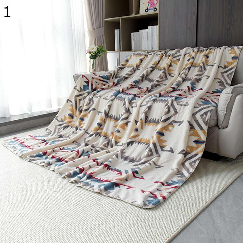 毛布 ブランケット ボヘミアン風 エスニック シングル 暖かい ふわふわ 軽くて暖かい毛布 もうふ フラ..
