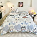 ブランケット うさぎ柄 毛布 膝掛け 掛け毛布 マルチカバー 大判 両面ブランケット 二枚合わせ 通年使用 多機能ブランケット 軽量保温 ベッド用 フランネル毛布 保温性を実現 洗える 北欧 子供毛布