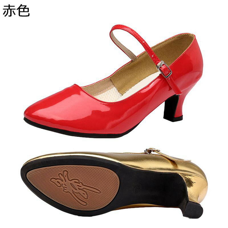 ダンスシューズ レディース ラバーソール 社交ダンスシューズ ラテンジャズ ヒール 滑り止め 練習用 ポインテッドトゥ ステージ クッション入り 吸汗性 軽量 クラシカル サルサ ジャズ 美脚