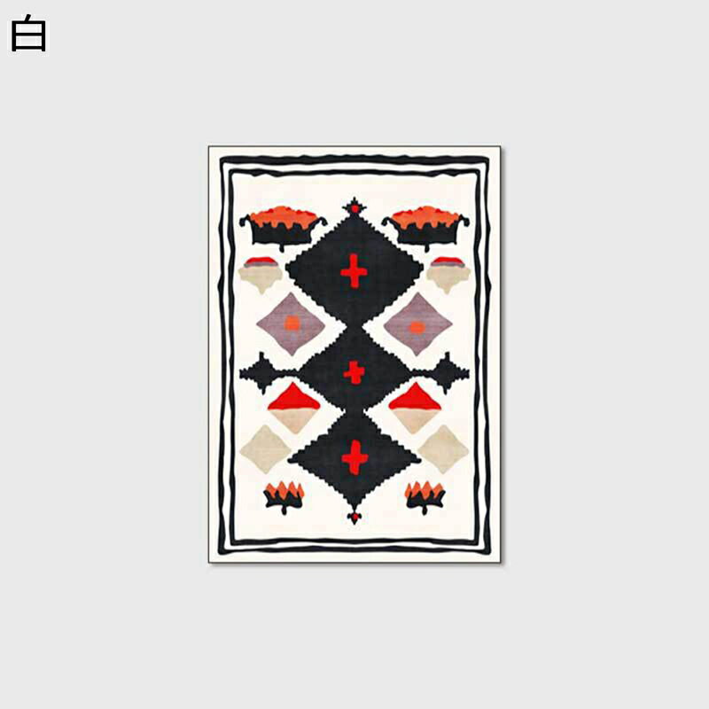 ルームカーペット リビングラグ センターラグ 民族模様 花柄 幾何 ボヘミアン風 フロアマット 敷物 家具保護パッド 長方形 大きめ ロイヤルパレス すべり止め 吸音 やわらか 机下 家庭用