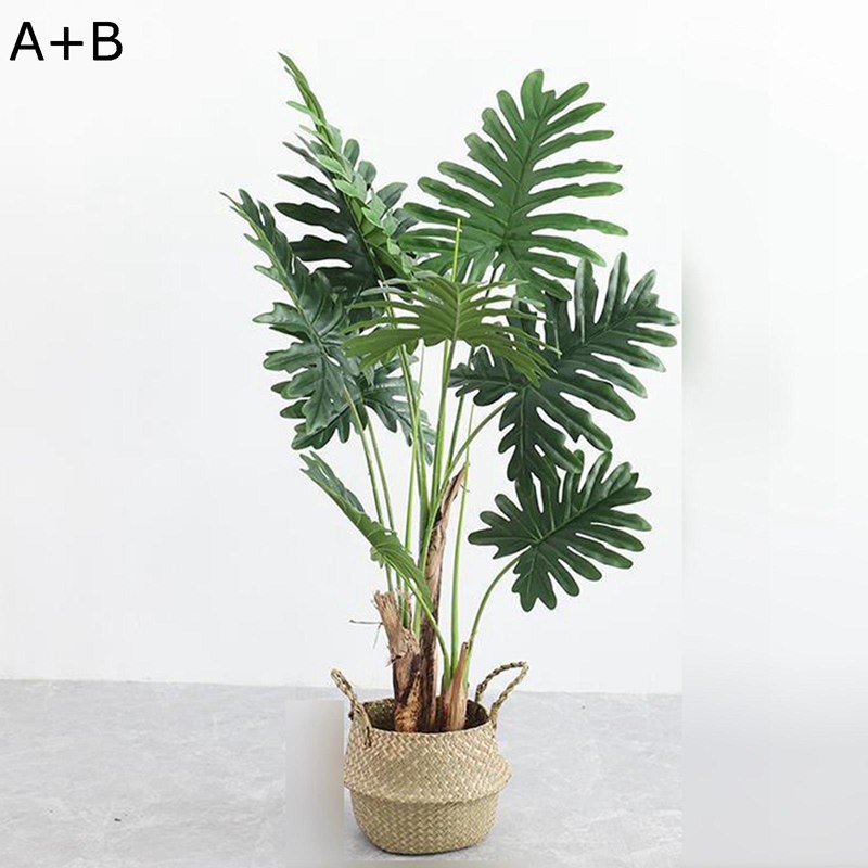 人工観葉植物 リアル 枯れないグリーン 本物そっくり 人工葉っぱ インテリアグリーン モンステラの葉 大型 フェイクグリーン 害虫駆除不要 観葉植物 人工植物装飾 撮影 道具 誕生日 玄関飾り