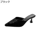 ミュール レディース サンダル ハイヒール 6cmヒール おしゃれ 花柄 ポインテッドトゥ カジュアル 夏用 かかとなし 通気性 軽量 スリッパ 外履き 女性 女の子 婦人靴
