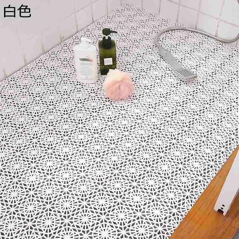 ジョイントバスマット ジョイント ジョイントマット お風呂マット 浴室内マット 排水穴付き 滑り止めシ..