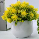 植物のボール 人工草ボール 枯れない花 霞みそう 造花インテリア 観葉植物 装飾花 花束リアル 本物そっくり ミニ花器 人工植物装飾 おしゃれ モダン 北欧 部...