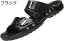 31cmまで ビーチサンダル スリッパ メンズ 超大きいサイズ ダブルストラップ 夏 バックル お洒落 レザーサンダル つっかけ オフィスサンダル 軽量 滑り止め ベルト調整可 ノンスリップ 耐摩耗 アウトドア 黒 茶