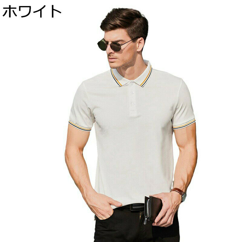 作業着 ポロシャツ ワークシャツ メンズ 半袖 夏服 tシャツ 通気性 軽い 薄手 カジュアル 大きいサイズ 無地 スリット ベーシック ウォッシュ加工 普段着 ビジネス スーポツ