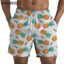 サーフパンツ ビーチパンツ 犬 水着 メンズ ボタニカルプリント ショートパンツ 果物柄 ボタニカルモチーフ アニマルプリント 大きいサイズ 夏服 履き心地いい サーフィン ラフティング 透気
