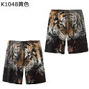 メンズ 5分丈 虎 海水パンツ プリント デジタル 海パン スイムショーツ スイムウェア 半パンツ ひも チノパン ゴルフパンツ 涼しい 春夏 トレンド 軽快 快適 ファッション 短め 男性 プール