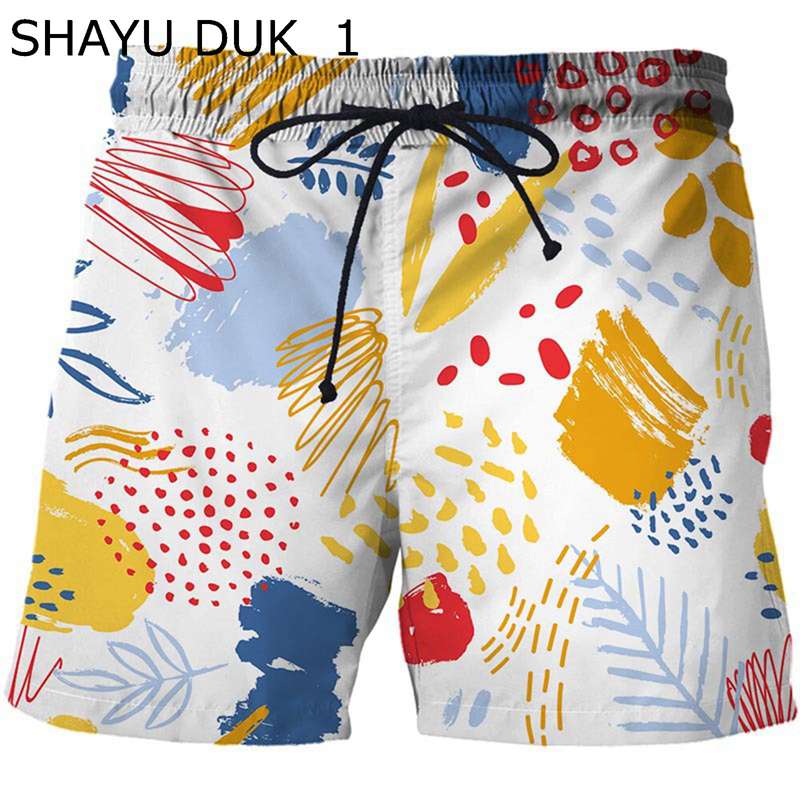 水着 ショートパンツ プリント 2XS-6XL 大きいサイズ メンズ サーフパンツ 芸術落書き 総柄 パターン設..
