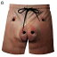 ビーチパンツ オウム 蜘蛛 豚 猿 水着 3D 擬真プリント メンズ 五分ズボン シミュレーション サーフト..