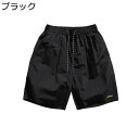 ショートパンツ 夏 着心地が良い ゆったりパンツ 蒸れない 速乾 ショーツ メンズ 五分丈 刺繍 ウエストゴム 紐 軽量 シンプル お洒落 大きいサイズ 作業着 原宿系 釣り 登山 部屋 体型カバー(4)