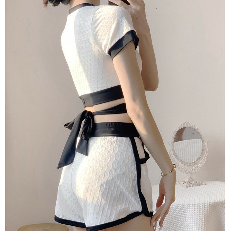 水着 レディース 上下セット スポーティー水着 タンキニ スポーティー水着 ショートパンツ 半袖 紫外線防止 胸パッド付き 無地 スイムウェア ビーチウェア オシャレ ビーチ スイミング 旅行