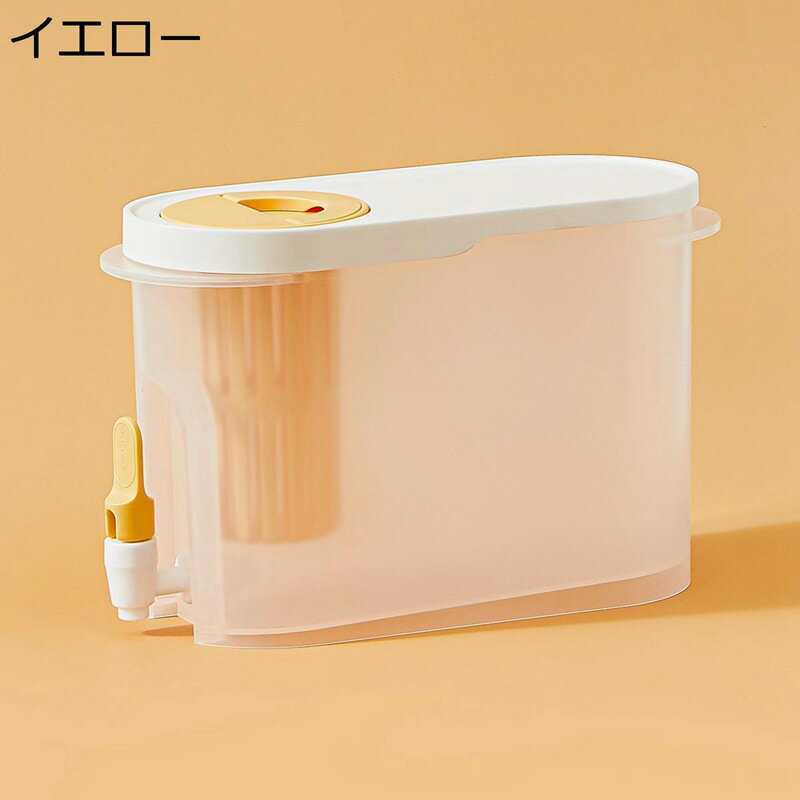ドリンクピッチャー 冷水筒 冷蔵庫 ポット 麦茶ポット 透明 ウォーターピッチャー 蛇口付き 大容量 水タンク ティーポット 飲み物ディスペンサー 飲料容器 家庭用 飲食店 ボトル ケトル 27*11.5*16cm