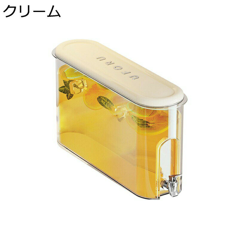 ドリンクピッチャー お茶ポット冷水筒 冷蔵庫 ポット 麦茶ポット 冷蔵庫バー 蛇口 蓋付き 大容量 4L 透明 ドリンクサーバー 広口 ジャグ キャンプ 漏れ防止 家庭 卓上 飲料容器 フルーツティー
