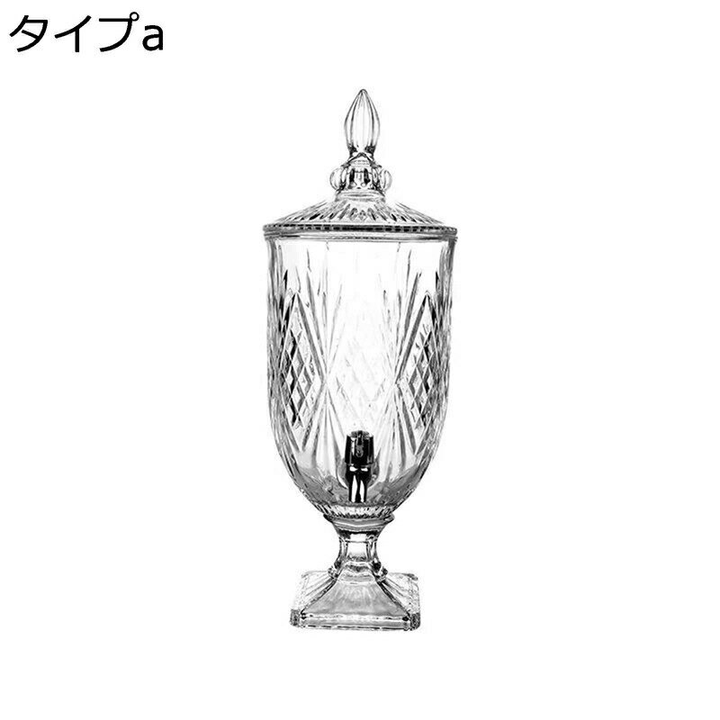 ドリンクサーバー ジュースディスペンサー ドリンクディスペンサー ガラス ピッチャー 飲料収納 ガラス..