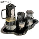 ピッチャー 冷水筒 耐熱ガラス 麦茶ポット ガラスポット 耐熱ガラス ウォーターピッチャー ウォーターカラフェ 熱湯可 透明 麦茶 アイスティー 冷蔵庫 お店用...